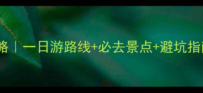 图片 上海周边自驾游攻略｜一日游路线+必去景点+避坑指南（附详细地图）1