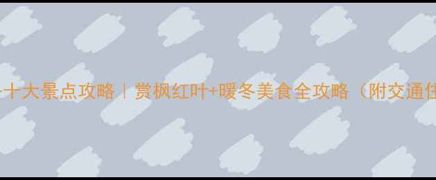 图片 🍁11月日本必去十大景点攻略｜赏枫红叶+暖冬美食全攻略（附交通住宿避坑指南）1